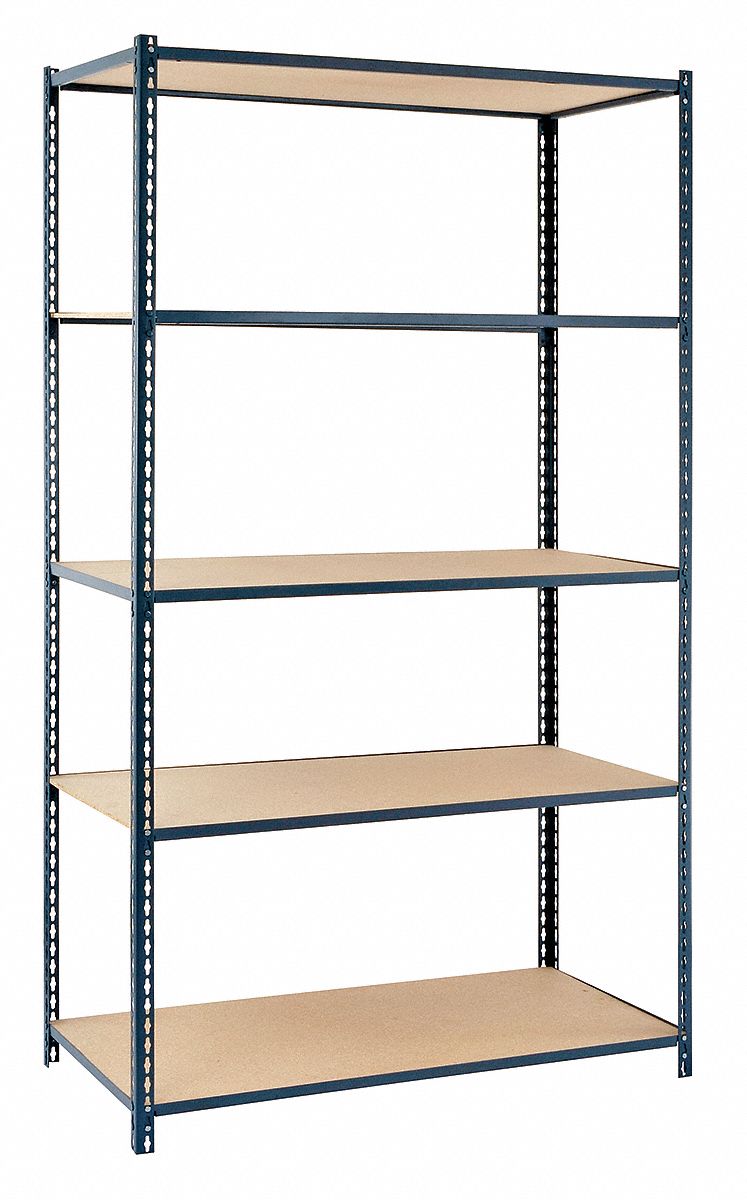 Boltless Shelving Starter, 48x24, 5 Shelf