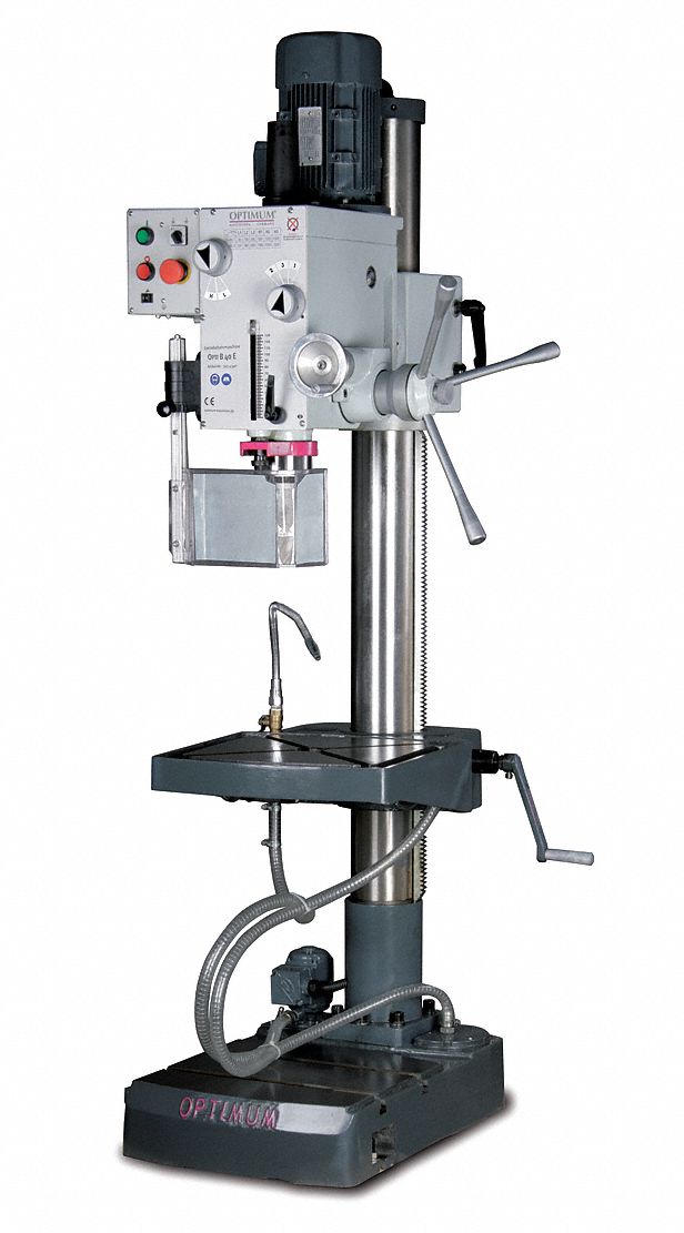 Geared Drill Press, 22 In, 2 HP, 6 A