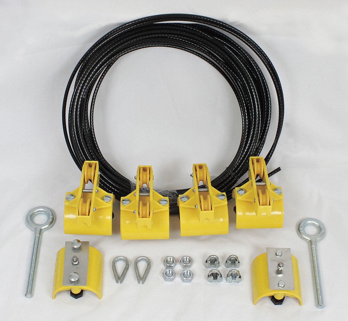 Festoon System Kit, 1/4 In Rope, L 40 Ft