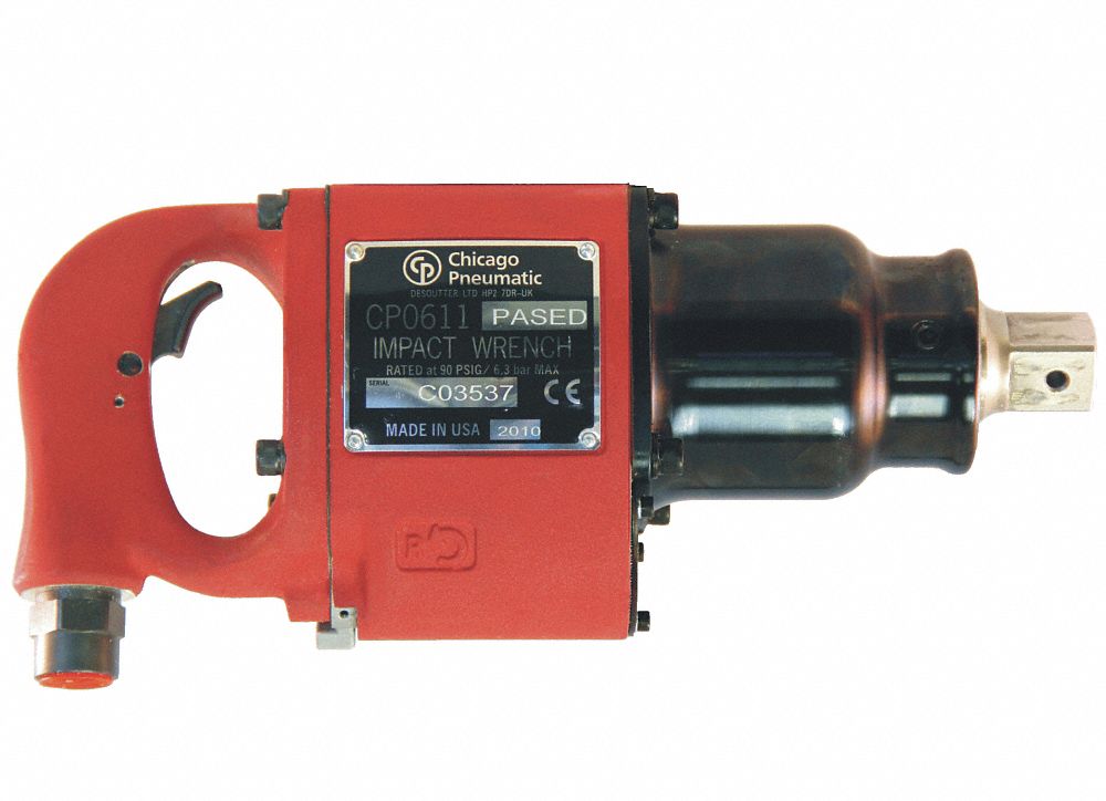 Air Impact Wrench, 1 In. Dr., 3500 rpm