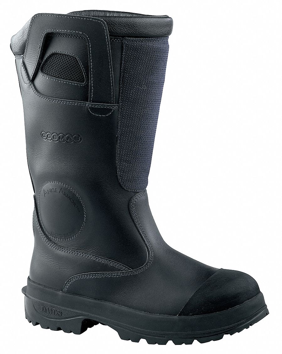 Ins Structural Fire Boots, Mens, 14W, 1PR