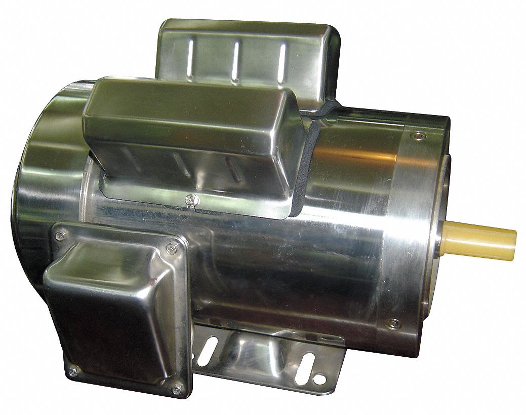 Washdown Mtr, Cap Strt, TEFC, 3/4hp, 1745rpm