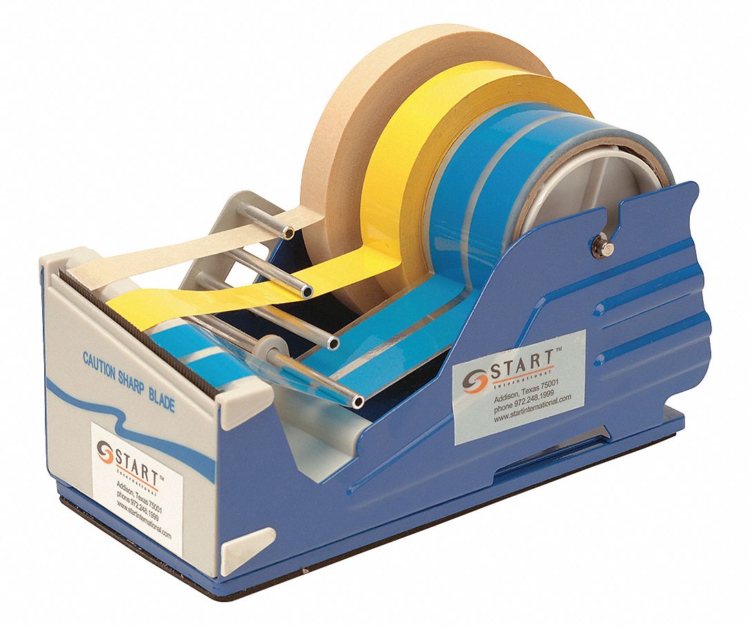 Multi Roll Tape Dispenser, Blue, 4 In. W