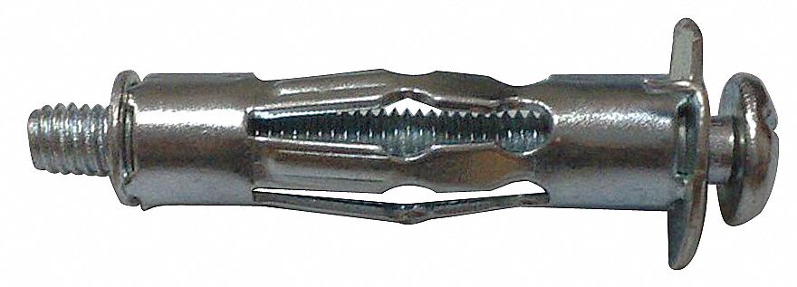 Hollow Wall Anchor, 2 In L, PK 100