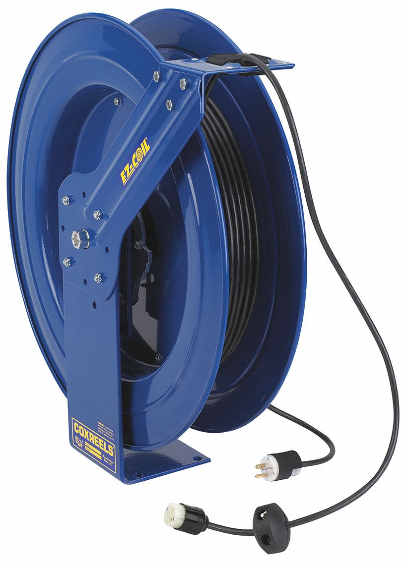 Cord Reel, 12/3, SJO, 100Ft, 20A, Single Rec