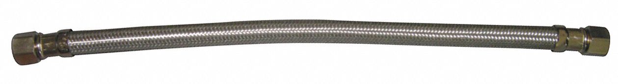 Braided Connector, 3/8 Comp x 3/8 Comp