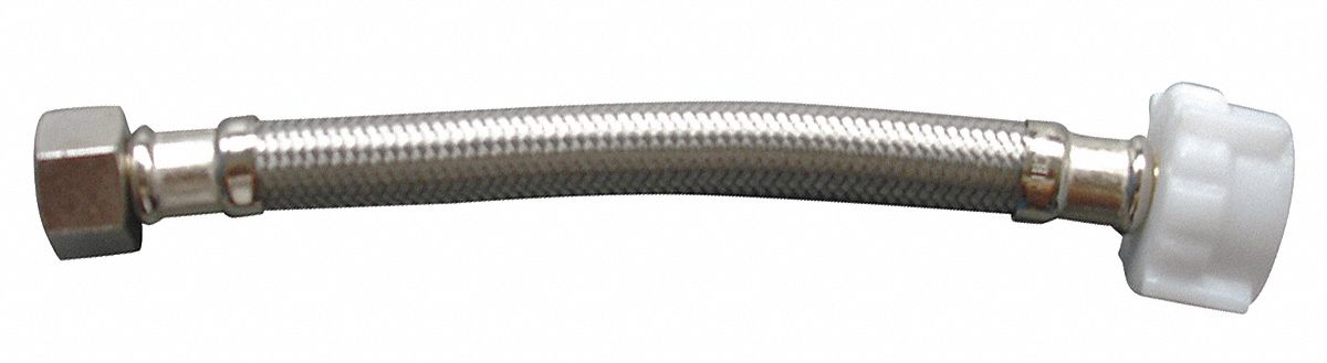 Braided Connector, 3/8 Comp x 7/8 BC