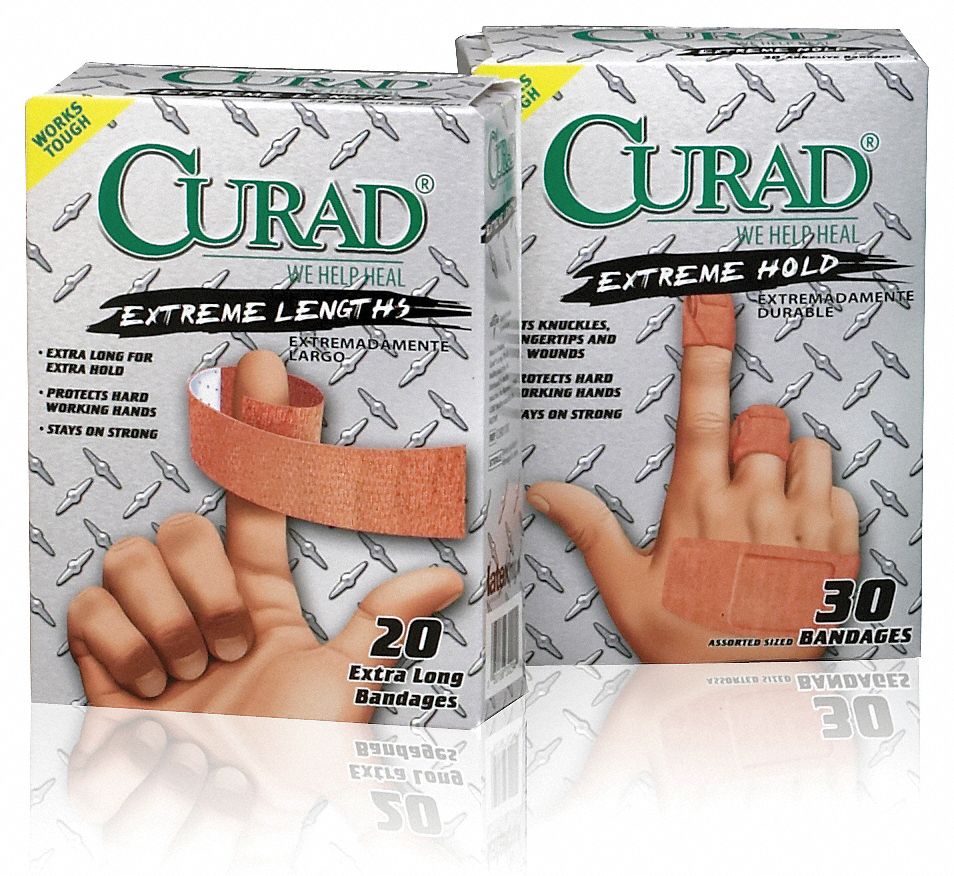 Bandage, Extreme Hold, 1x3 In, PK 20