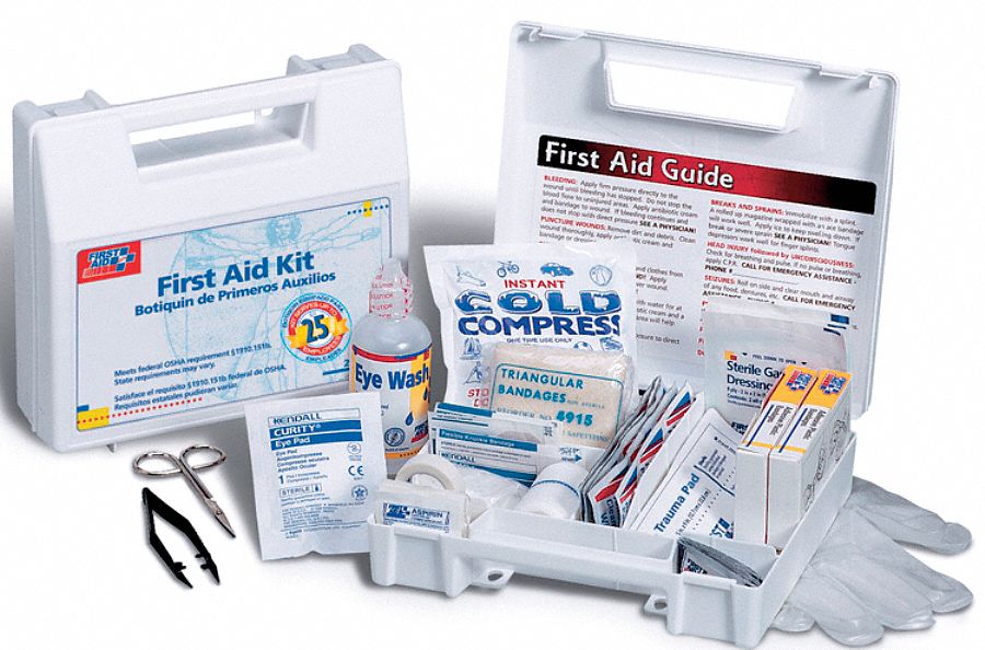 First Aid Kit, General, 106 Pcs, 25 People