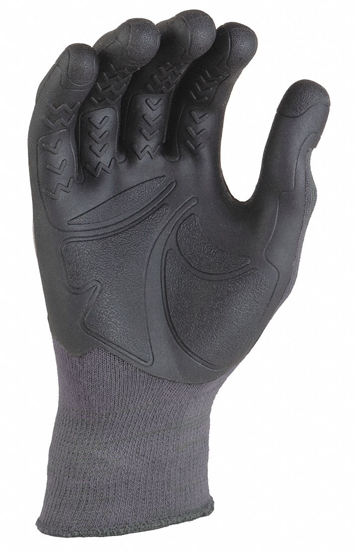 Mechanics Gloves, Grey, L/XL, PR