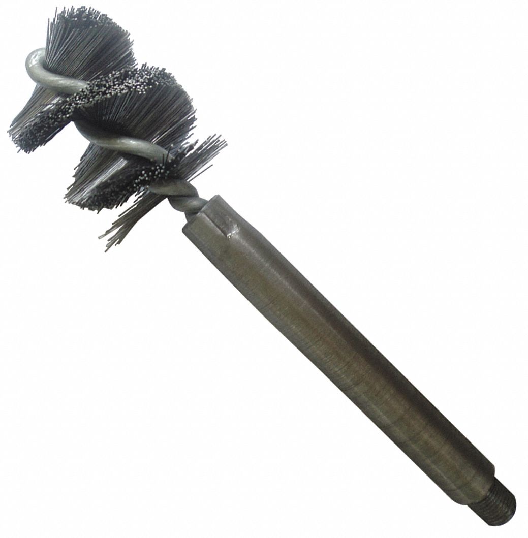 Steel Wire Brush, 5/8 In Hole Dia, PK 4