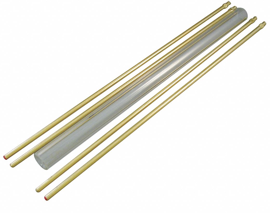 Glass Rod Kit, Plain, 5/8In Dia, 38In L