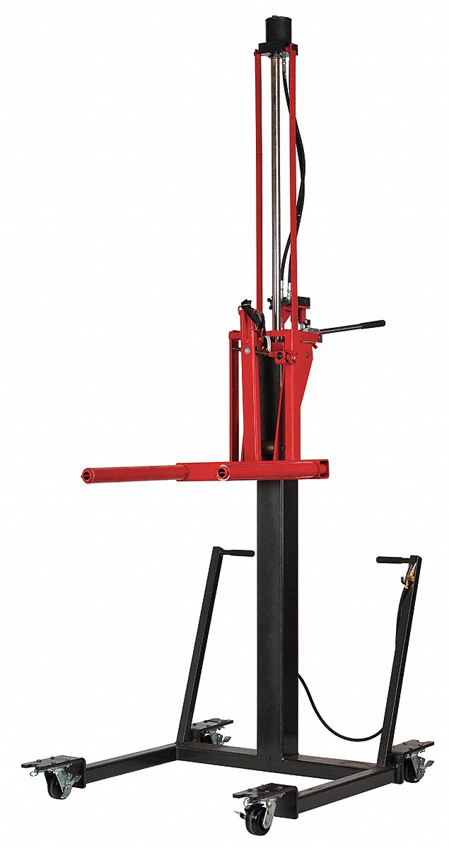 Hyd Wheel Dolly, L 52 1/4 In, W 42 1/2 In.