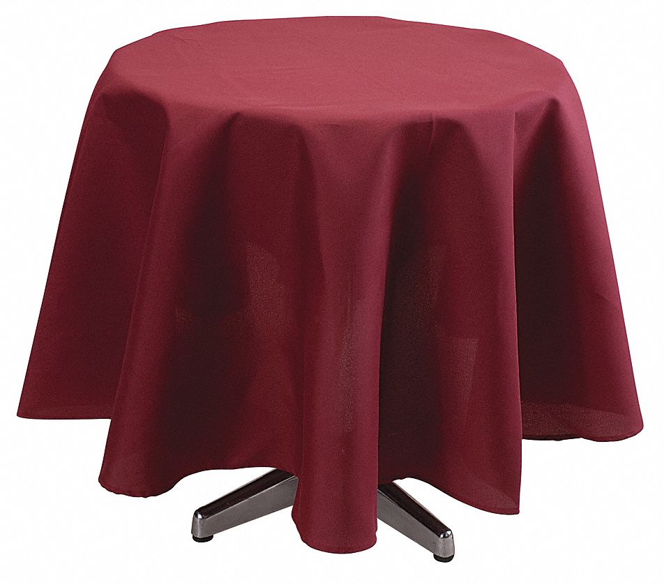 Tablecloth, 72 Dia., Burgundy