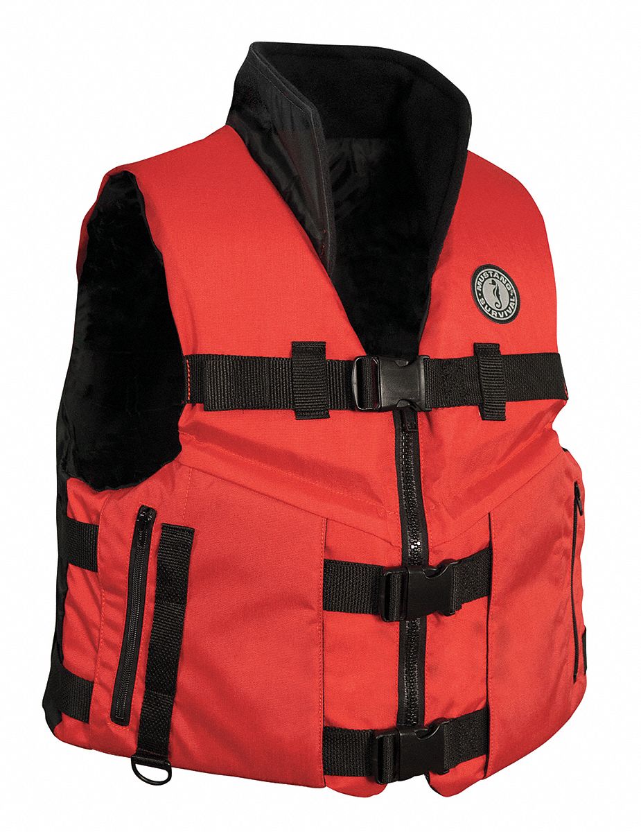 Life Vest, Red/Black, L