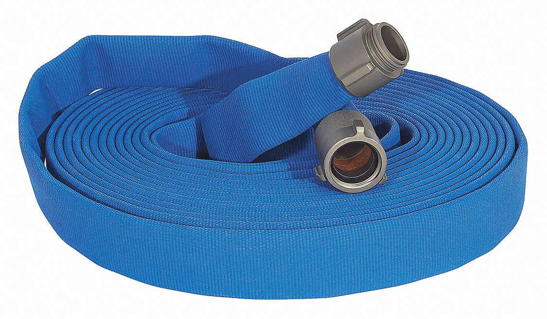 Attack Line Fire Hose, 50 ft. L, Blue