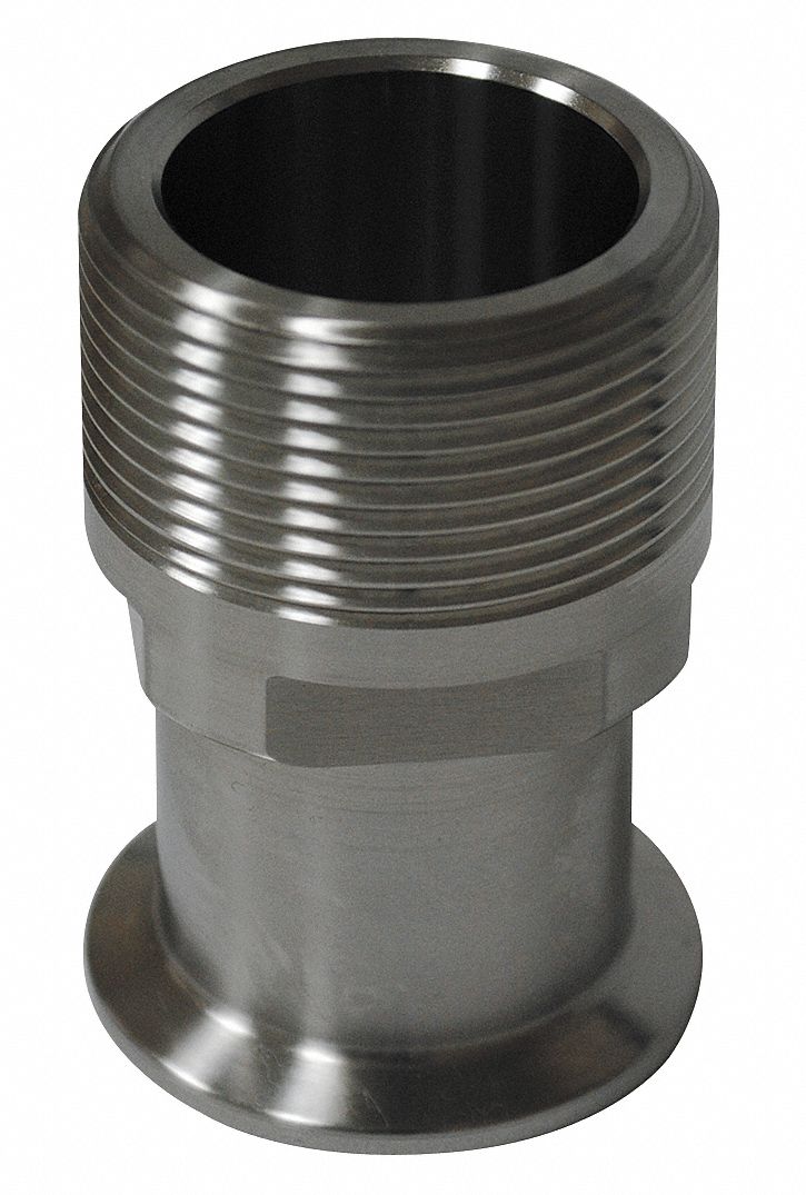 Adapter, Male, 1-1/2In, Clamp, SS
