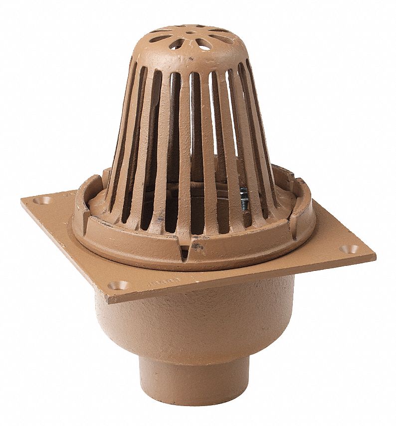 Roof Drain, 2In Pipe, 8-3/4In Length