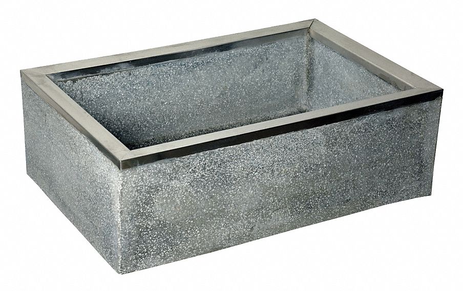 Mop Sink, 36x24x12In, Black/White