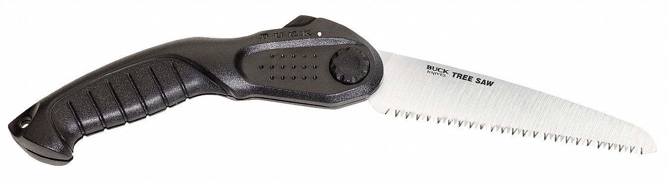 Folding Saw, 6-1/4 In Blade, 10 TPI, Black