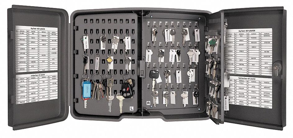 216 Hook Locking Key Cabinet, Gray