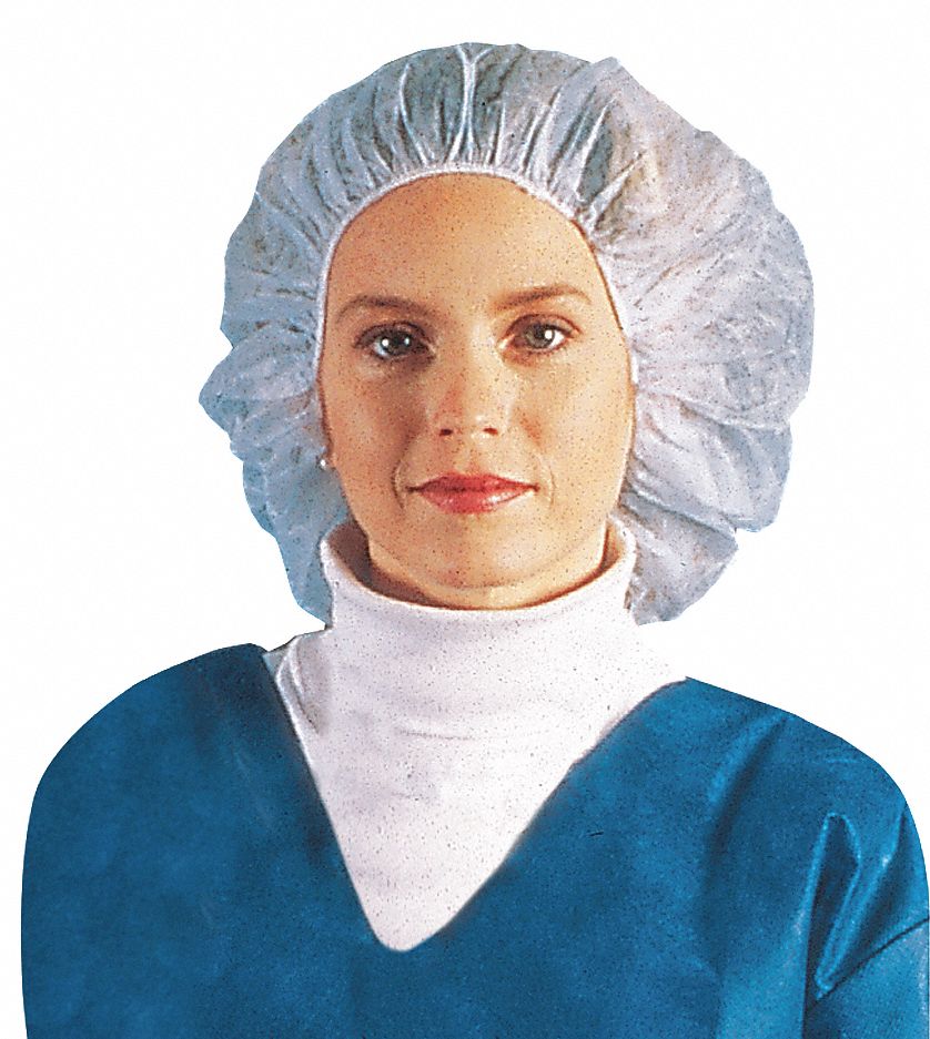 BouffantCapFlame Resistant, Blue, L, PK1000