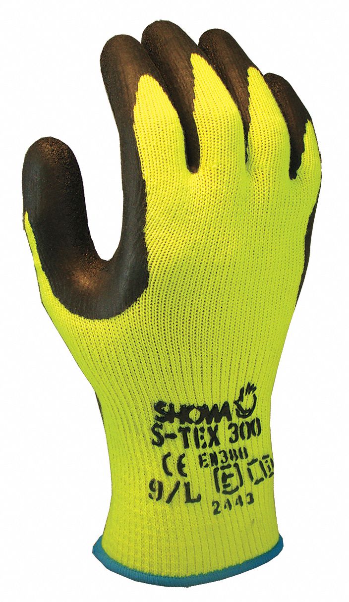 Cut Resistant Gloves, Yellow/Black, M, PR
