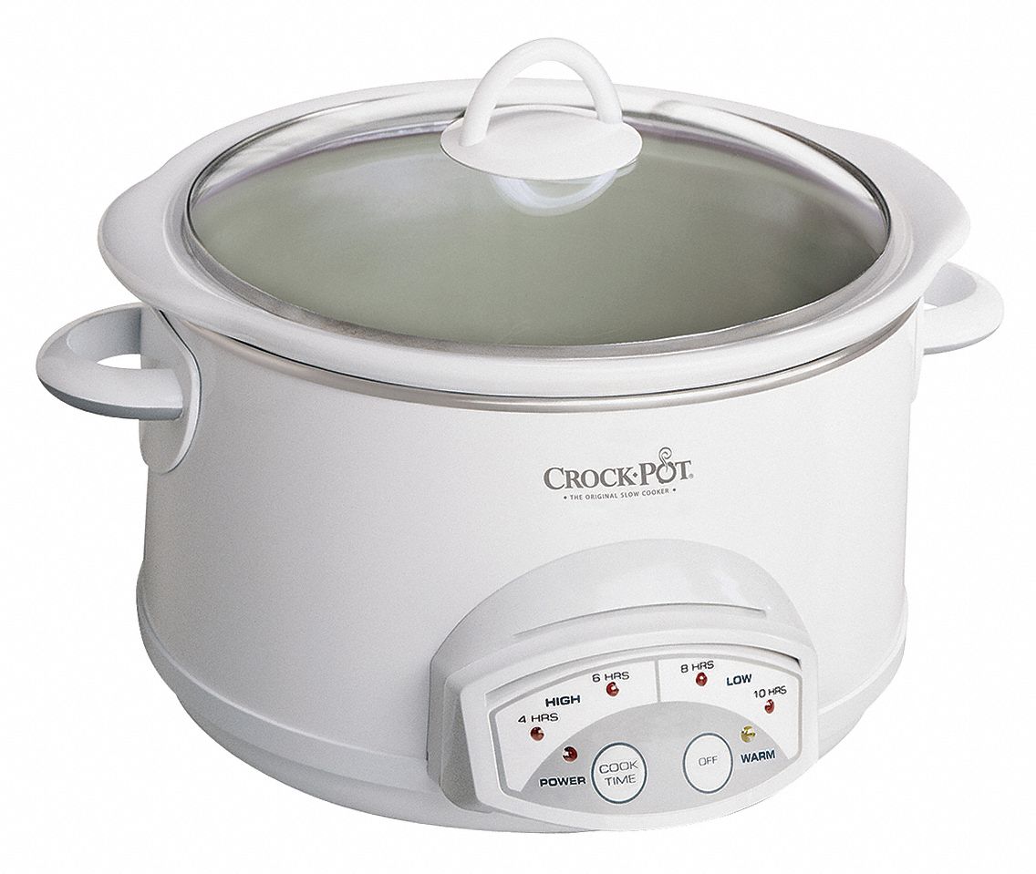 Slow Cooker, 5 Qt., White