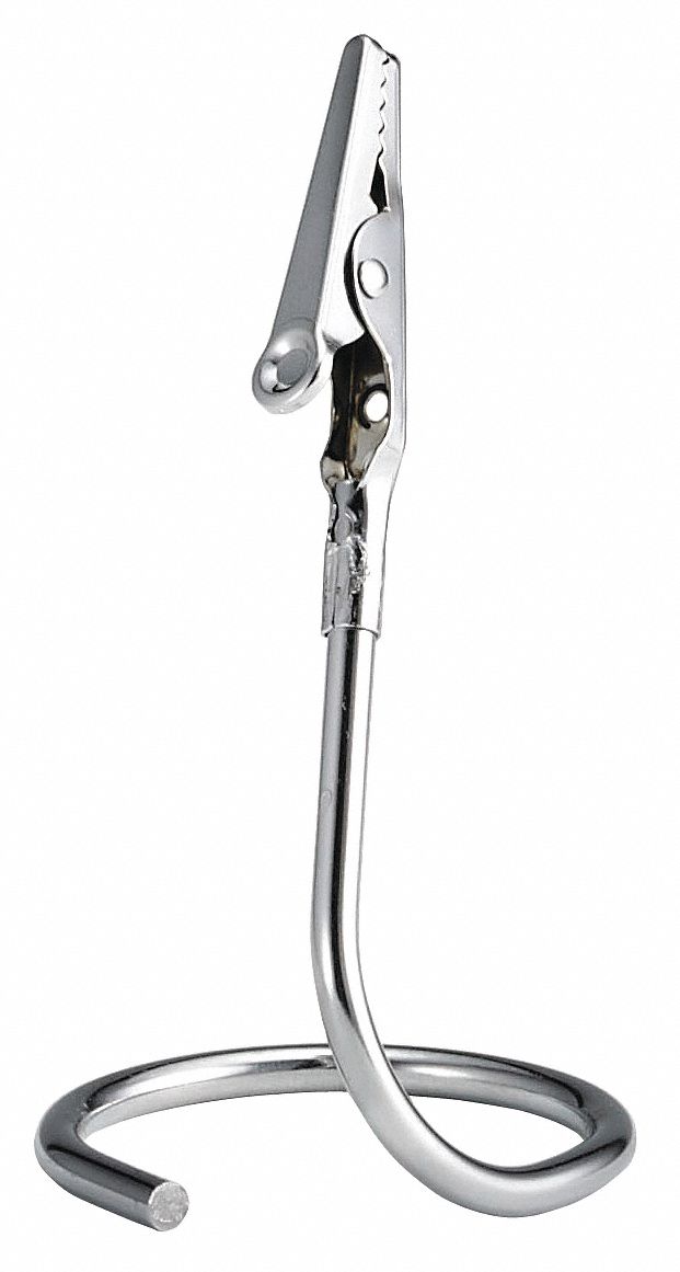 Clip Holder, Circle, SS, 3-1/2 In, PK12