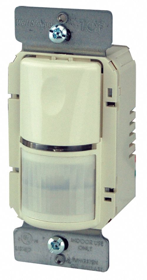 Occupancy Sensor, PIR, 800/1200W, Lt.Almond