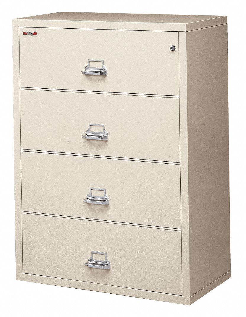 Lateral File, 4 Drawer, 37-1/2 In. W