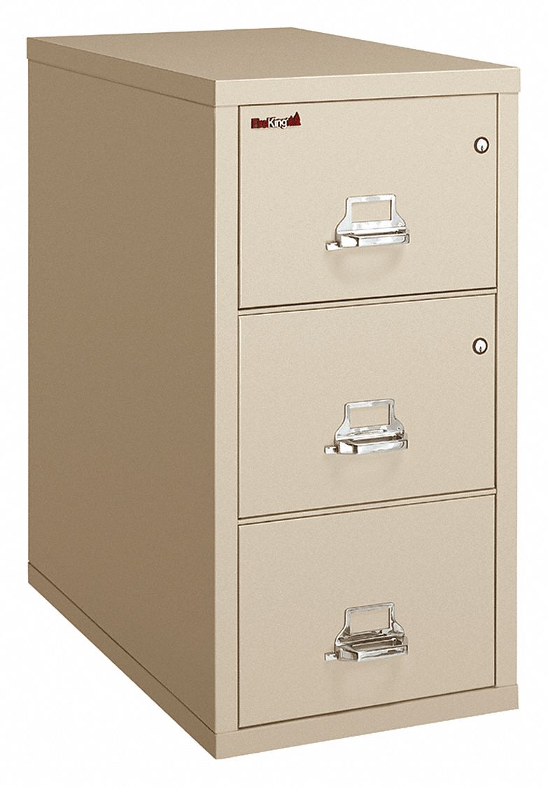 Vertical File, w/ Safe, 3 Drawer, Legal