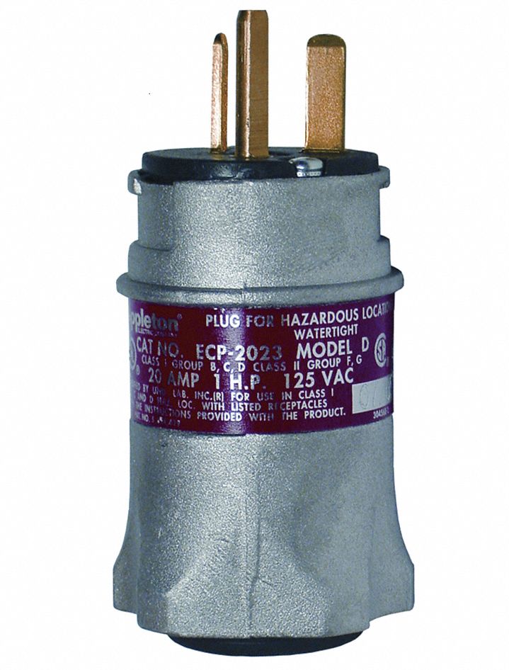 Plug, 125V, 20A, 2W, 3P, 5-20P