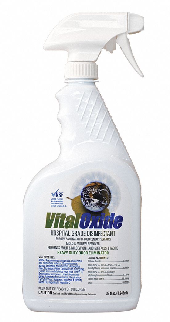 Cleaner and Disinfectant, Size 32 oz.