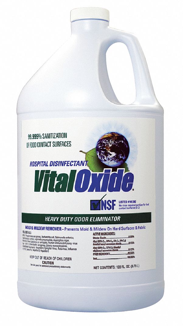 Cleaner and Disinfectant, Size 128 oz.