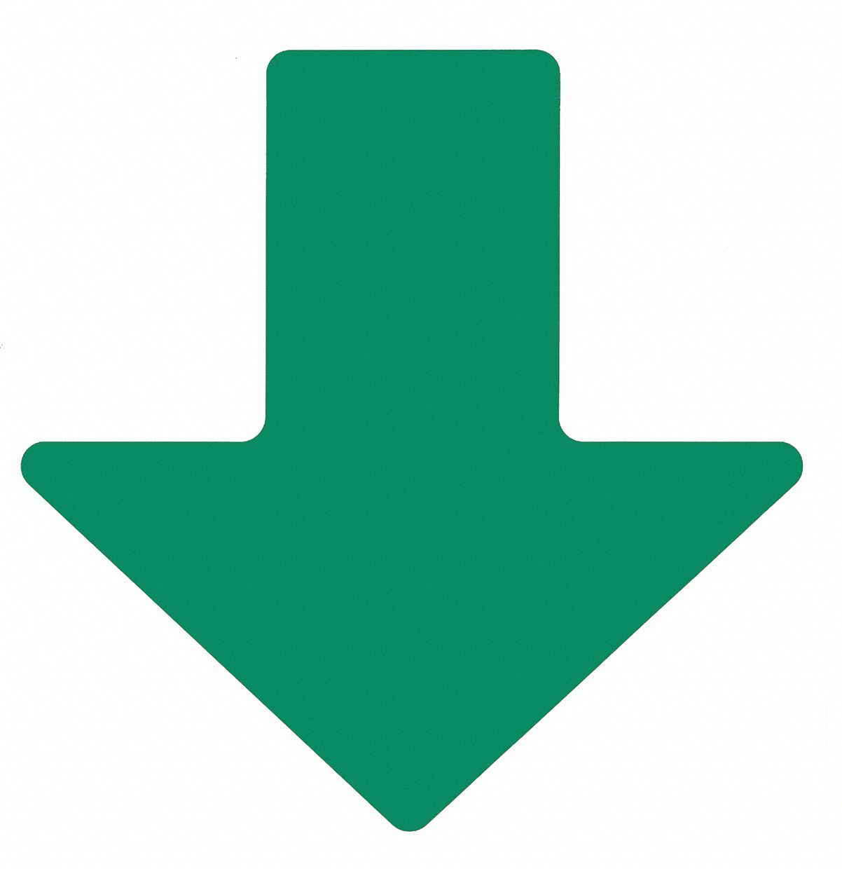 Floor Marking Tape, Arrow, 2In W, Grn, PK100