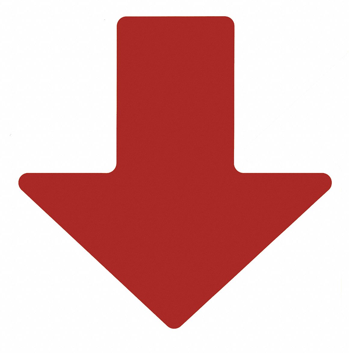 Floor Marking Tape, Arrow, 2In W, Red, PK100