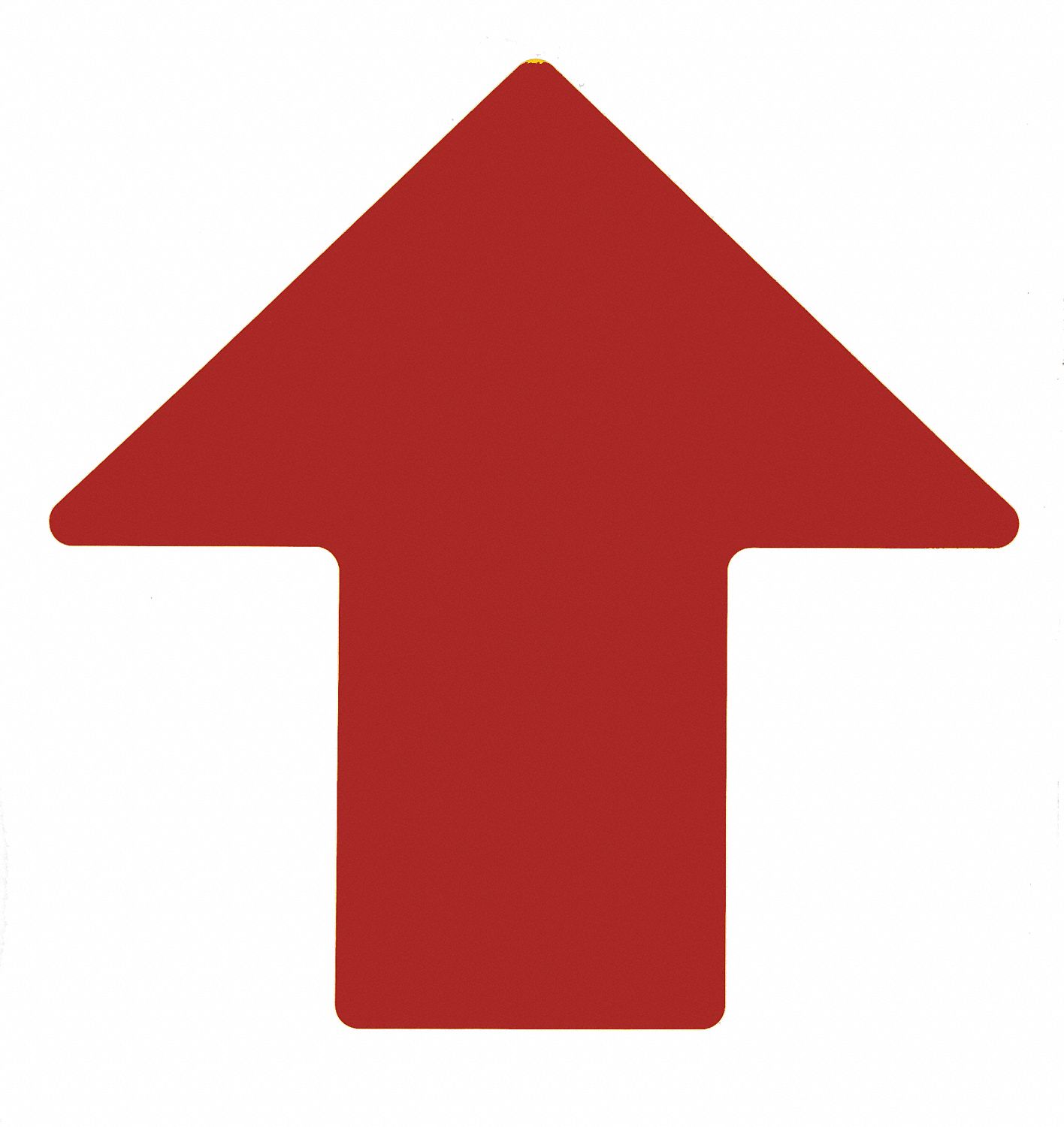 Floor Marking Tape, Arrow, 4In W, Red, PK100