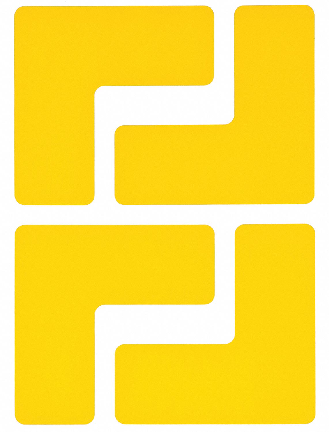 Floor Marking Tape, L, 2In W, 5In L, PK20
