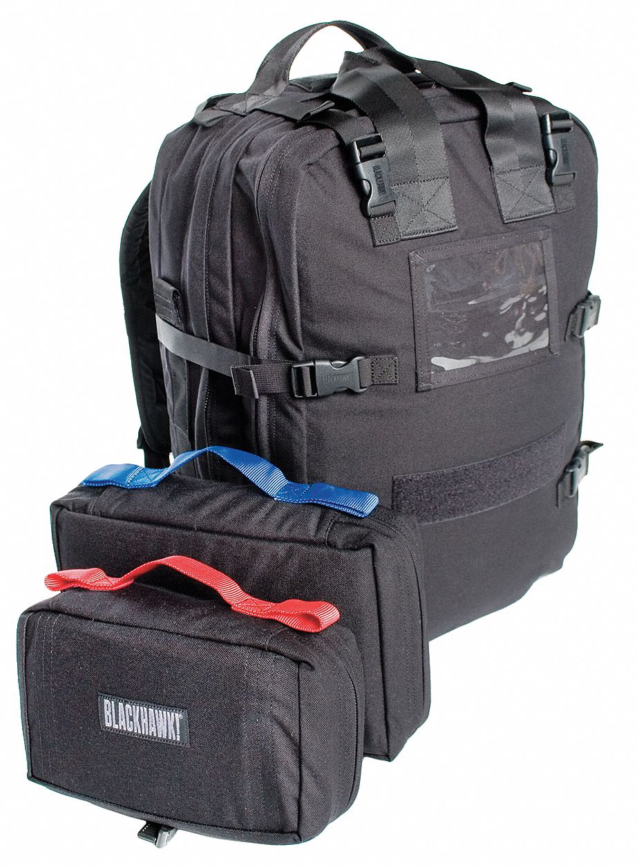 Medical Pack, Black, 20 x 13 x 6 In