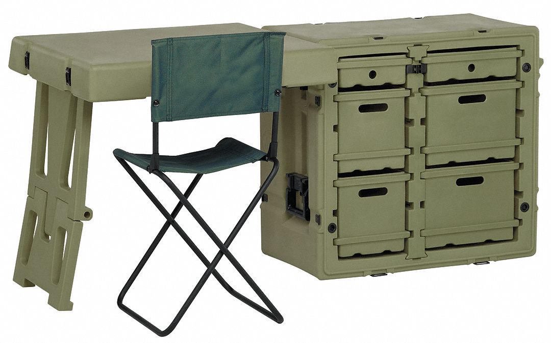 Admin Desk, 30.8Lx21Wx28.5D, OD Green
