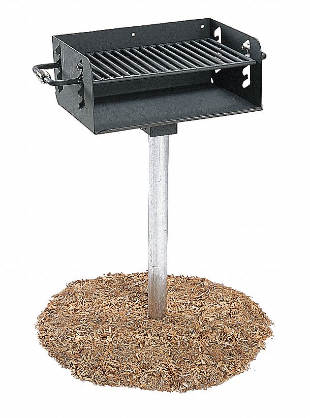 Pedestal Grill, Adjustable, 300 Sq. Inch