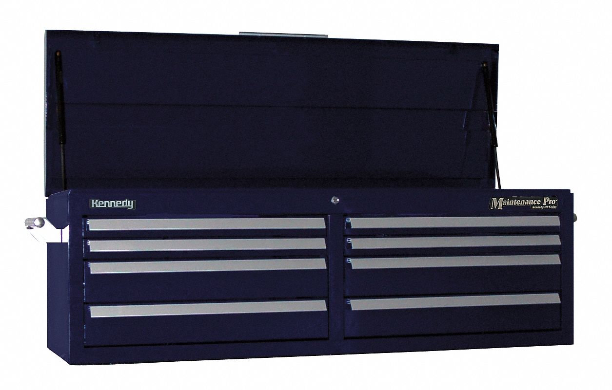 Maintenance Chest, 53x18x19, 8 Drawer, Blue