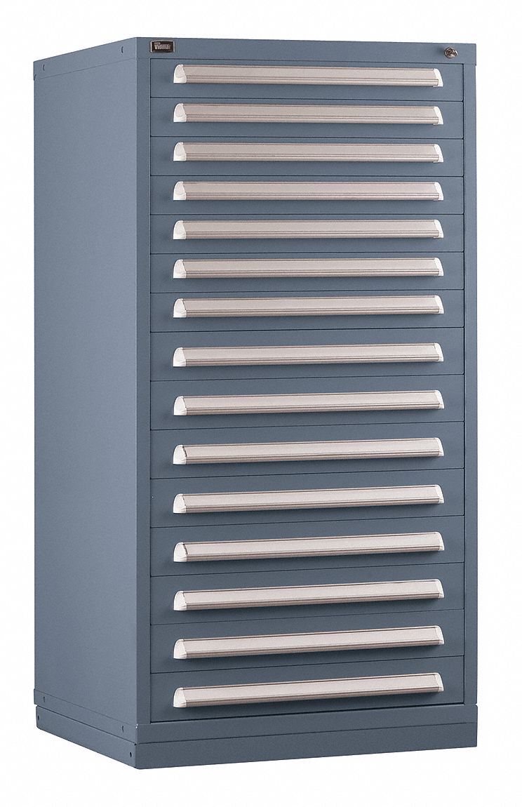 Modular Drawer Cabinet, 15 Drawers, Gray