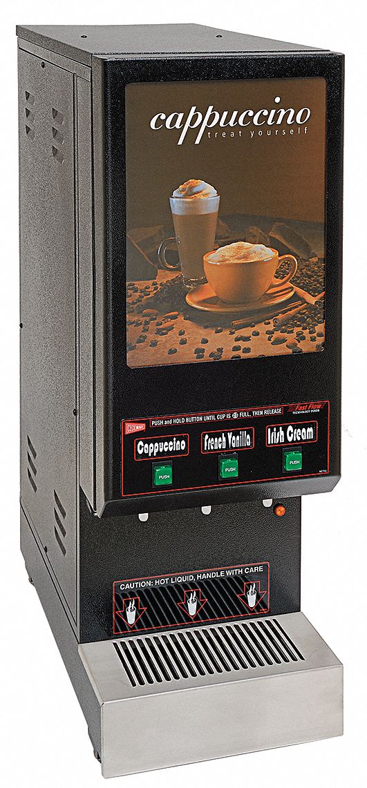 Hot Beverage Dispenser, Powdered, 3 Flavor