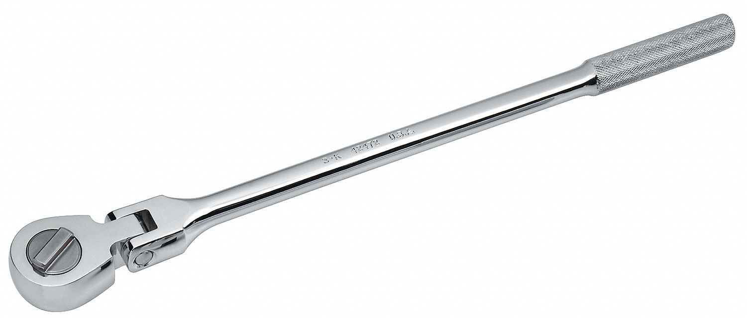 Flexible Ratchet, Rev, Rnd, 1/2 Dr x 17-5/8