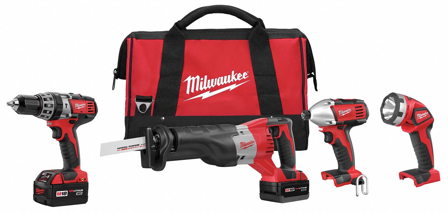 Cordless Combination Kit, 3.0A/hr., 18.0V