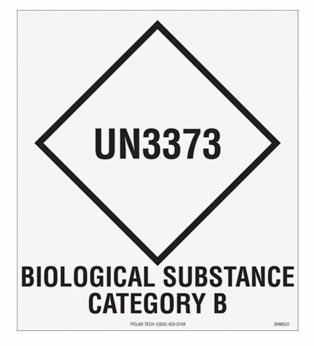 Secondary Label, 4 In. H, 3-1/2 In. W