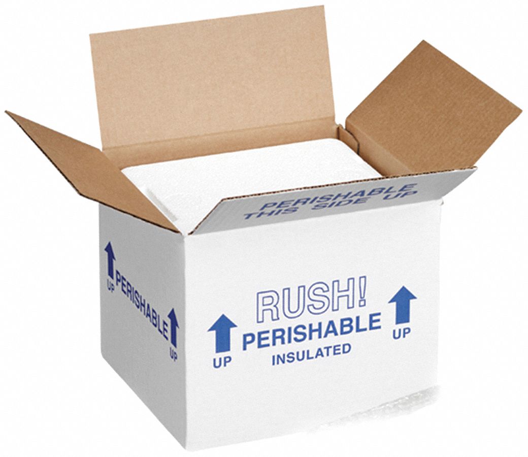 Insulated Shipping Kit, 8 In. L, PK 4