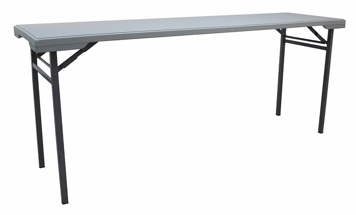 Training Table, Blow Molded, Gray